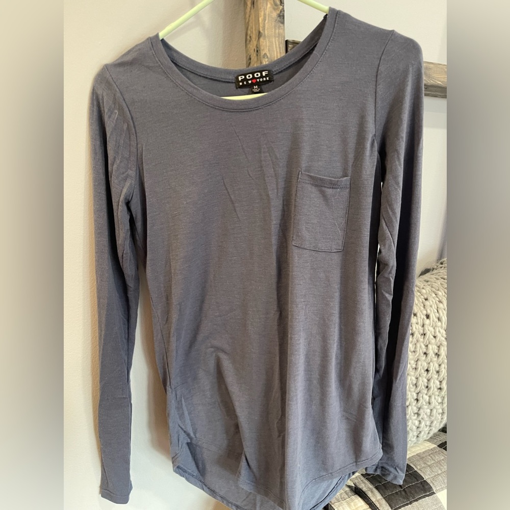 Navy long sleeve basic shirt